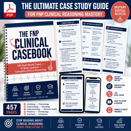 The FNP Clinical Casebook: 100 Case Studies for Clinical Rotations, Board Exams & Practice eBook